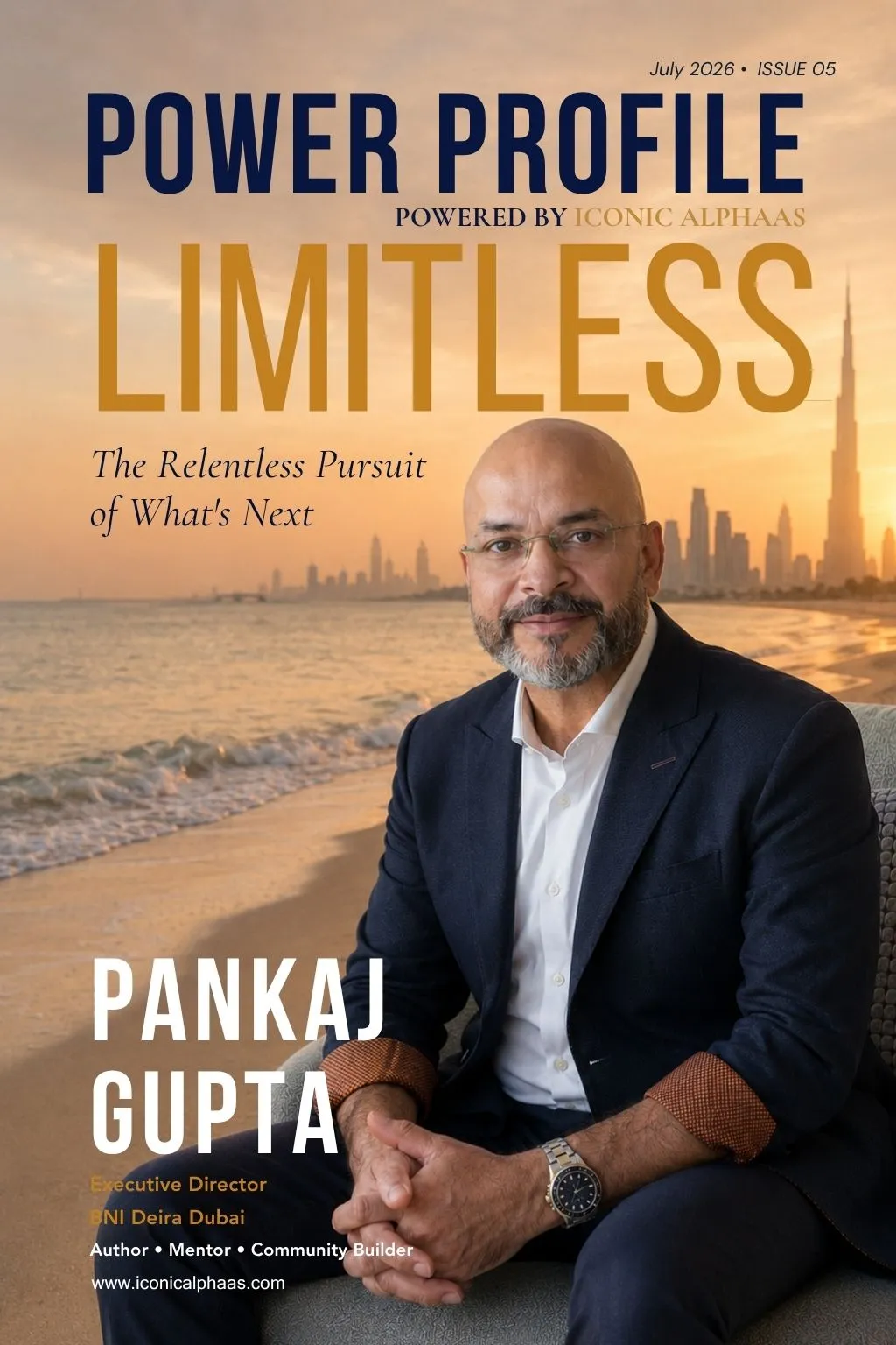 Pankaj Gupta on the cover of Power Profile Magazine, July 2026